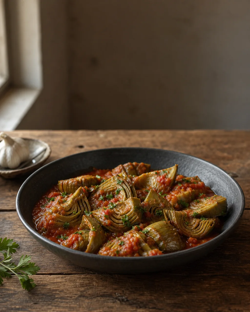 Carciofi stufati alla campidanese