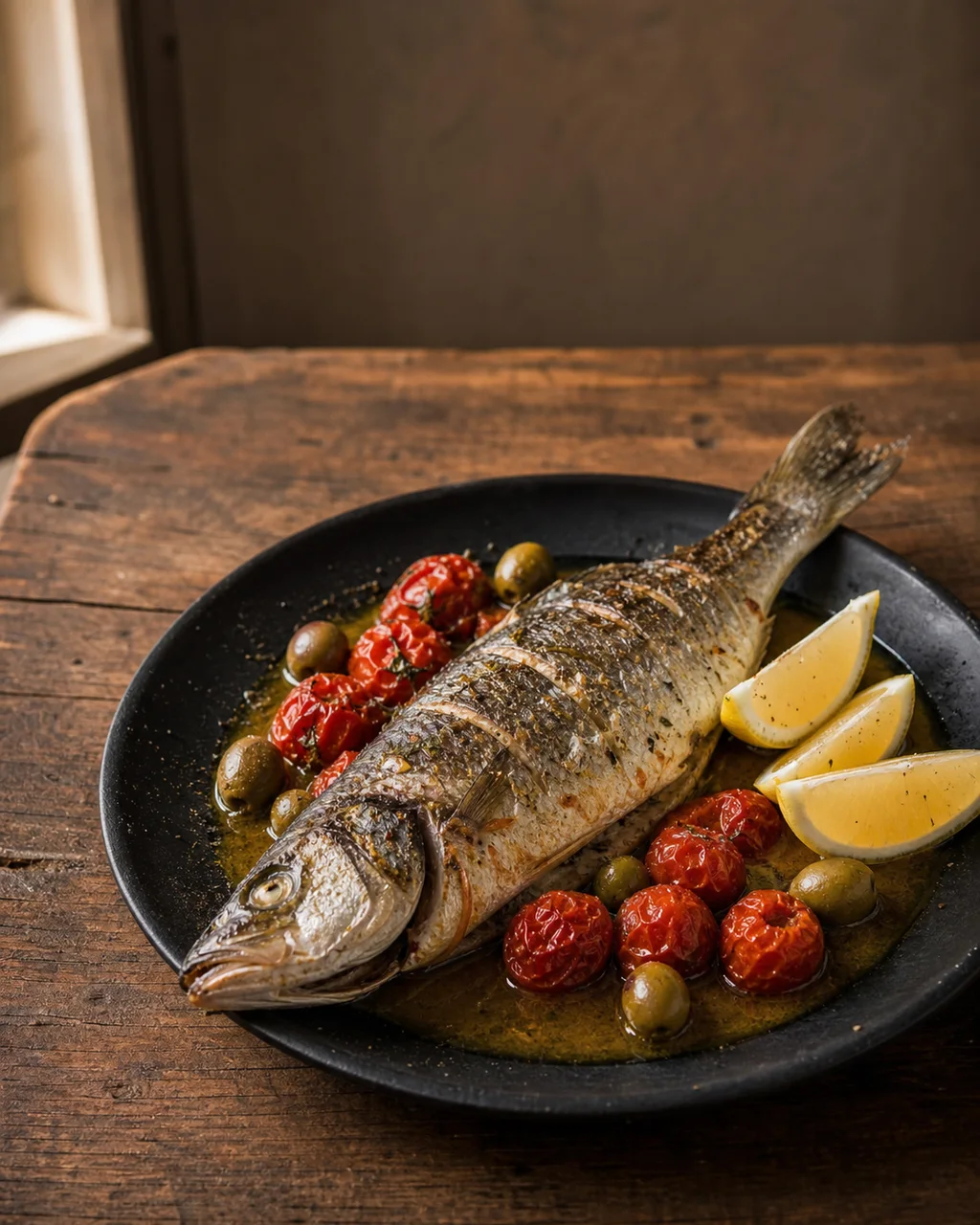 Spigola alla vernaccia